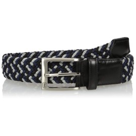 PGA TOUR Multicolor Stretch Braid Men's Golf Belt, black, M