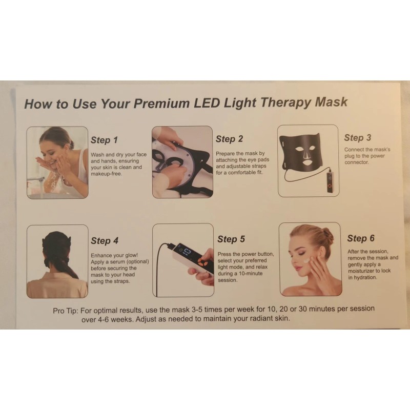 Lovsheme LED Silicone Mask Professional Grade Skincare Red Light Therapy