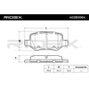 RIDEX Brake Pads 402B0064 Rear A-Class (W169) 14.6 mm 95.5