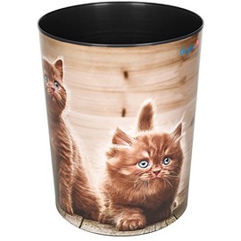 Runner Wastepaper Basket 13-Litre Trash Can, Perfect For The Nursery, Round, Sturdy Plastic