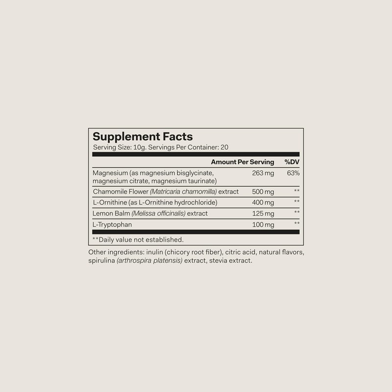 The Nue Co. Magnesium Gut Barrier+ Powder - Sleep Tonic