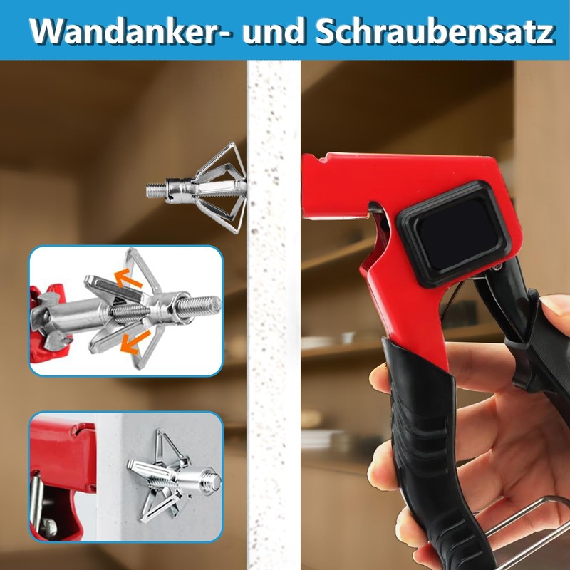 Mounting Pliers for Cavity Dowels Set, Plasterboard Dowel Set, Cavity