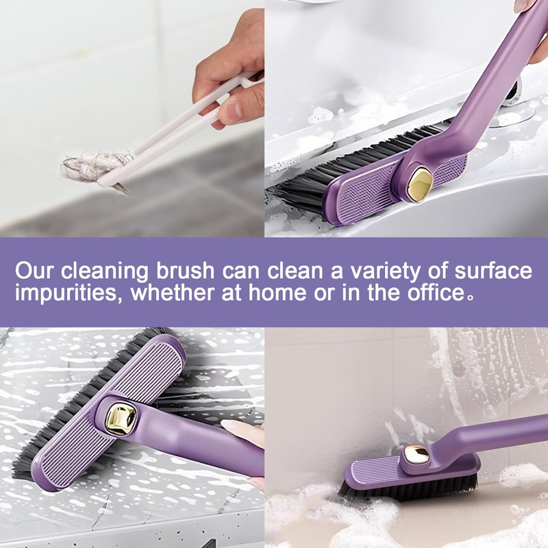 WUBAYI 2 PCS Multi-Function Rotating Crevice Cleaning Brush，360°Rotating Cleaning Brush，Bathroom