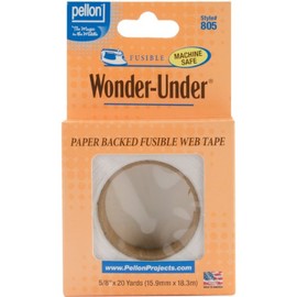 Pellon Wonder-Under Fusible Tape, 5/8-Inch by 20-Yard, Clear