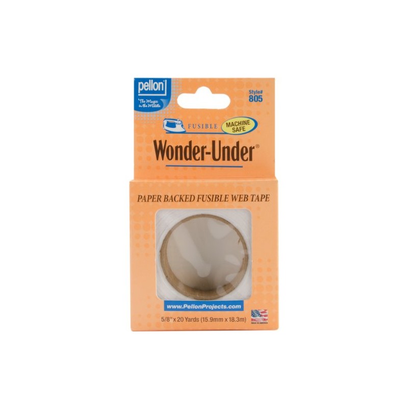 Pellon Wonder-Under Fusible Tape, 5/8-Inch by 20-Yard, Clear