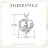 Book Lover Necklace for Women Silver Reading Book Pendant with