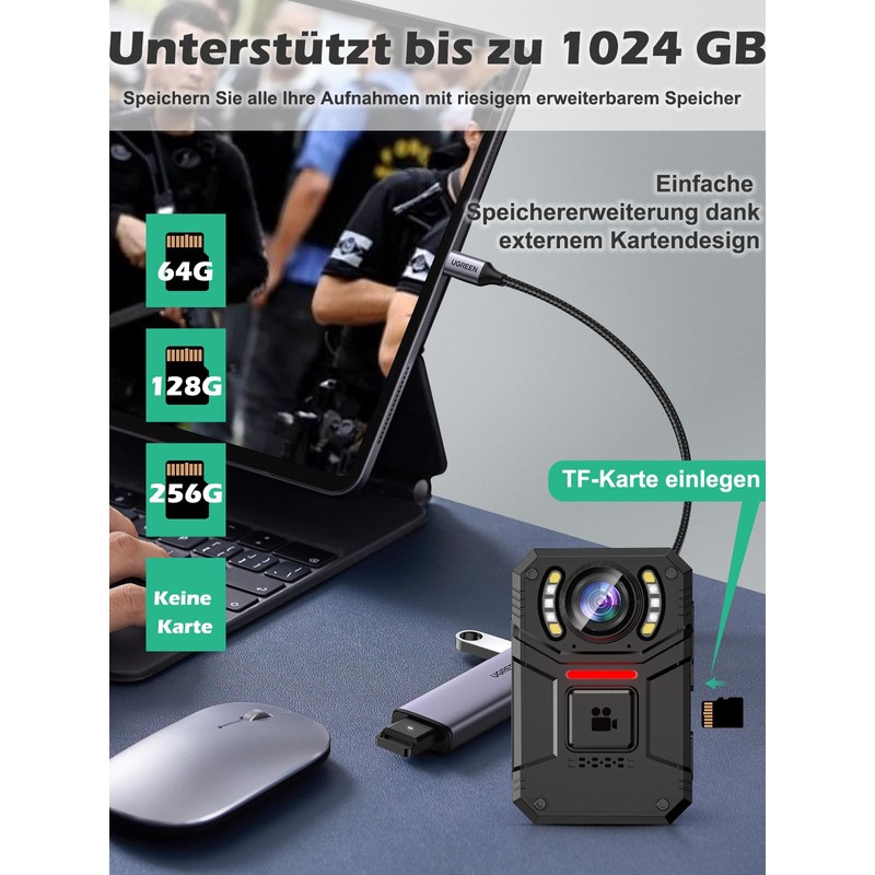 SPIKECAM 4K Body Camera S3 No Card