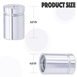 MEAJOO 4PCS Bullet Shell Tire Valve Stem Caps, Leak-Proof Air Caps Cover, Airtight Aluminum Alloy Dust-Proof Car Accessories, Universal for Cars, SUVs, Bikes, Trucks and Motorcycles (Silver)