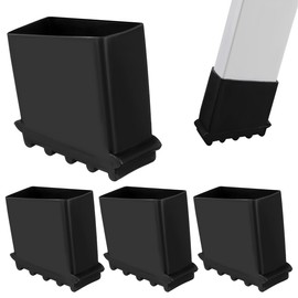 Uonlytech Pack of 4 Ladder Pads Ladder Feet Rubber Pads Ladder Covers Bumper Extension Ladder Covers Ladder Accessories for Home Outdoor Letters Stickers