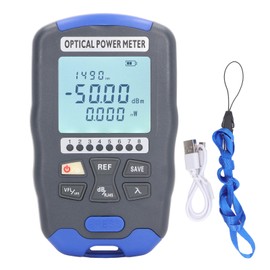 Optical Power Meter 1KM Red Light Tester Fiber Optic Network Cable Tester with LED Lamp Built in Battery AUA DC70 (‑70‑10dBm)
