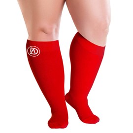 Dominion Active Plus Sized Compression Socks (3XL, Red)