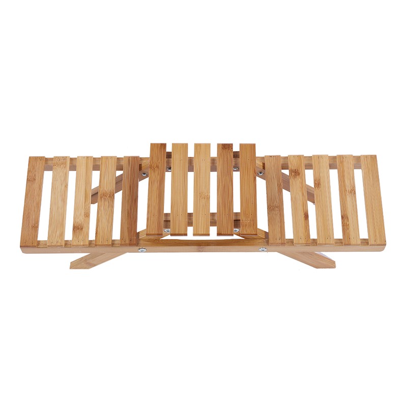 Wooden Standing Foldable 2-layered Potted Plant Flower Shelf Storage Rack