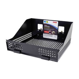 Mytee Products Heavy Duty Metal E-Track Storage Bin for E-Track Systems - Powder Coated - Large E-Track Basket Shelf for Trucks, Enclosed Trailer, Garage, Vehicles - E-Track Accessories