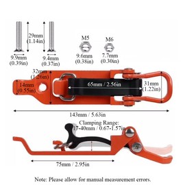 Shovel Mount for Roof Rack, 2 Pack Quick Release Axe Holder, Metal Shovel Holder, Wall Mounting Brackets Kit for Overland Vehicle, Boats, Tool - Black