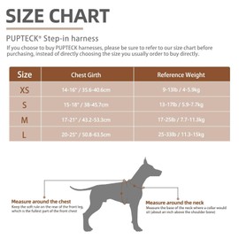 PUPTECK Dog Harness and Leash Set Small Sized, Step in No Pull Adjustable Puppy Cat Harness Reflective Pet Vest