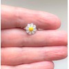 Daisy Flower Ring - 925 Sterling Silver (Adjustable)