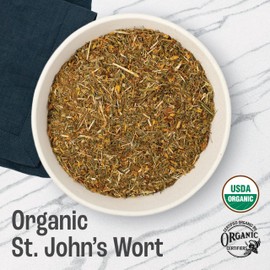 J Mac Botanicals, Organic St John's Wort herb (4 oz) loose leaf St. Johns Wort tea