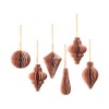 Broste Decorative Christmas Mix Paper Pendants Set of 6 Ready