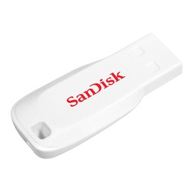 SanDisk 123855 16GB Cruzer Blade USB Flash Drive - White