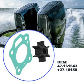 ECSiNG Girante Per Pompa Dell'acqua Con Guarnizione 47-161543 27-16159 Compatibile Con Fuoribordo Mercury Mariner 4 5 6 HP 4 Tempi