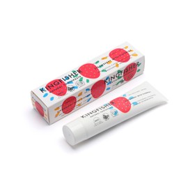 Kingfisher Natural Toothpaste Strawberry with Fluoride | Suitable for Vegetarians & Vegans | Gluten-Free & GM-Free | Ethical Consumer Best Buy | 3 x 100ml Tubes