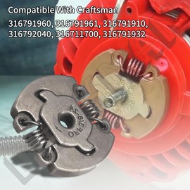 DECKMAN 753-06281 75306281 Clutch Assembly Compatible with Mtd/Craftsman/CUB-Cadet/Troybilt String Trimmer 316791960, 316791961, 316791910, 316792040, BC509, BC5090, CC148, ST227S, ST228