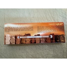 Urban Decay Naked Heat Eyeshadow Palette with Double Ended Smudger/ Crease Brush