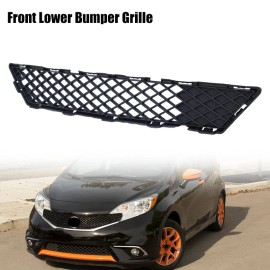 WenQi Front Lower Bumper Black Mesh Grille For 2015 16 Nissan Versa Note SR Hatchback