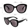 VITENZI Gafas de sol de gran tamaño para lectores de