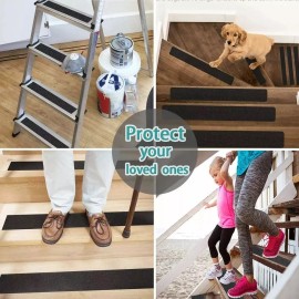 RIVERSOFY Cinta Antiderrapante Gruesa Y Resistente De 5mx2.5  4 Piezas