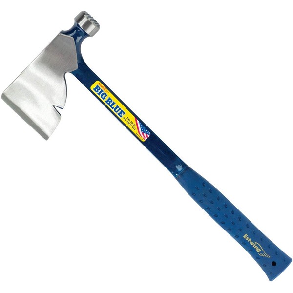 Estwing Rigger's Axe - 16" Half Hatchet with Milled Face & Shock Reduction Grip - E3-R