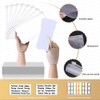 A6 Binder Budget Book Portable Marble Grain Notebook PU Leather