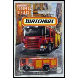 Mattel Matchbox Red Scania P360 Fire Engine 08/24 European Streets Series 2024