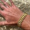 Gold Link Chain Bracelet, Single Link Chain Bracelet, Light and
