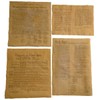 Ktbean 4 Antiqued Parchment Paper US Historical Documents - The