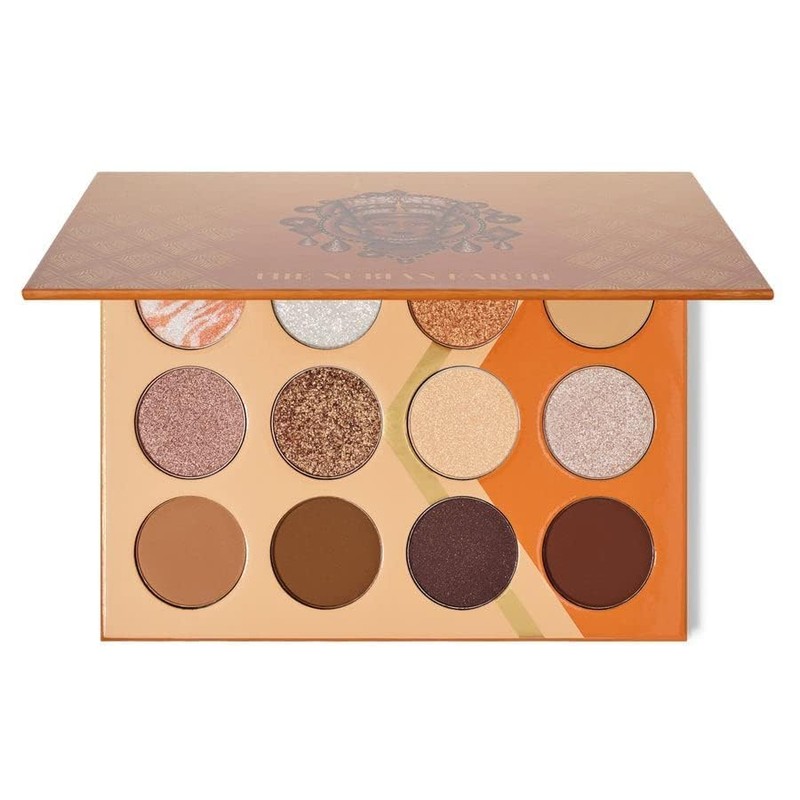Juvia's Place Orange, Browns, Tans, White Pressed Eyeshadow Palette -