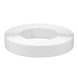 Furndiy White 7/8" x 50' Roll Pre-Glued Melamine Edge Banding, Iron on Edge Band, Hot Melt Adhesive, Edge Tape for Easy Furniture Restoration, Edging for Cabinet Repairs, Smooth Surface, Based in USA