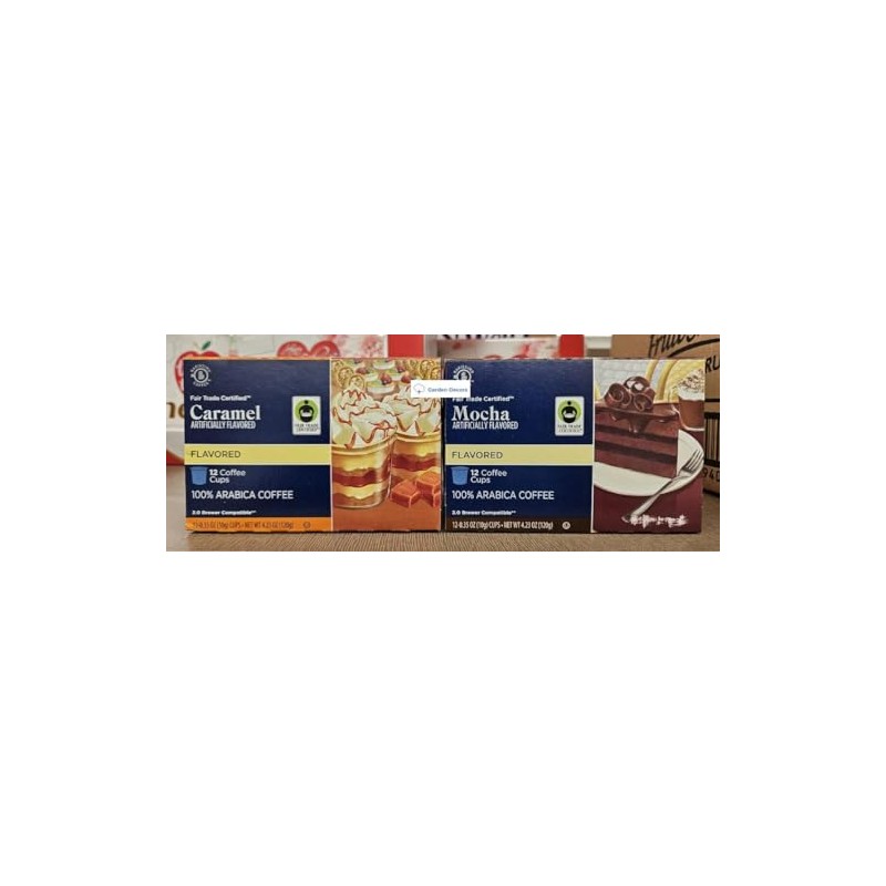 Generic Barissimo Coffee Artificially Flavored Caramel & Mocha 12 Coffee