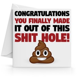 Funny Humorous 'Sorry Your Leaving' Card by Jewellery Sleuth