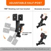 3PCS Roof Riser Brackets Kit - Adjustable Pergola Beam Brackets