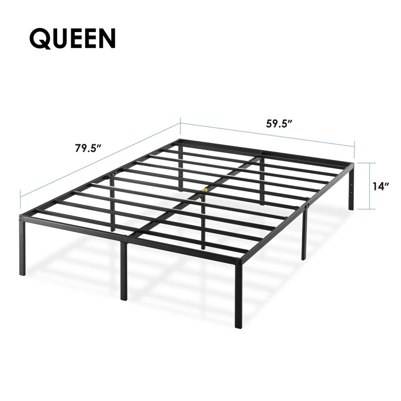 Best Price Mattress 14 Inch Metal Platform Beds w/ Heavy