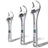SK 3-Piece Adjustable Wrench Set, 6-Inch, 8-Inch, 10-Inch, Cr-V Steel,