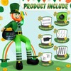 OurWarm 8FT St. Patrick's Day Inflatable Decorations Outdoor, Sitting Leprechaun