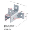 heneng 4 Pack Wing Shaped Fittings for 1-5/8" Strut Channel,7/32"