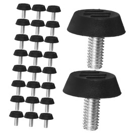 SHINEOFI 60Pcs Adjustable Furniture Leg Adjusters Non Slip Floor Protector Pads for Tables Chairs Cabinets Enhanced Stability Easy Installation for Uneven Surfaces