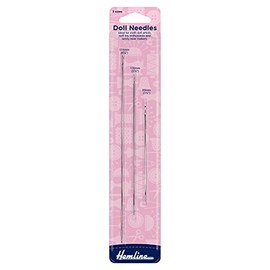 Hemline Hand Sewing Needles - Doll Needles Set of 3