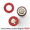 MECCANIXITY 300PCS 18650 Lithium Battery Insulator Rings, Hollow Electrical Insulation