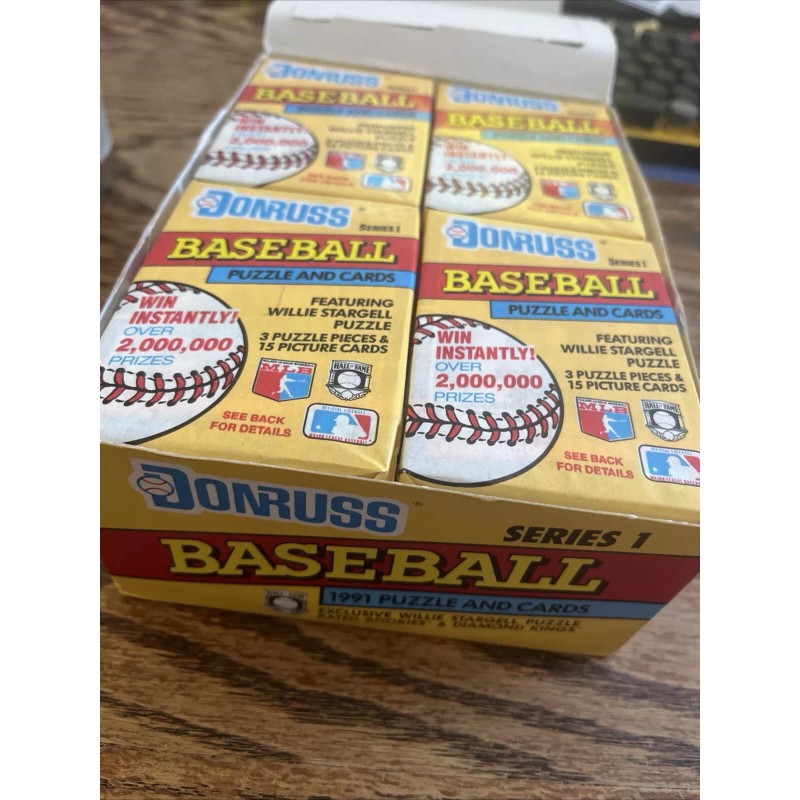 1991 Donruss Baseball Cards Series 1 Unopened Wax Pack 15