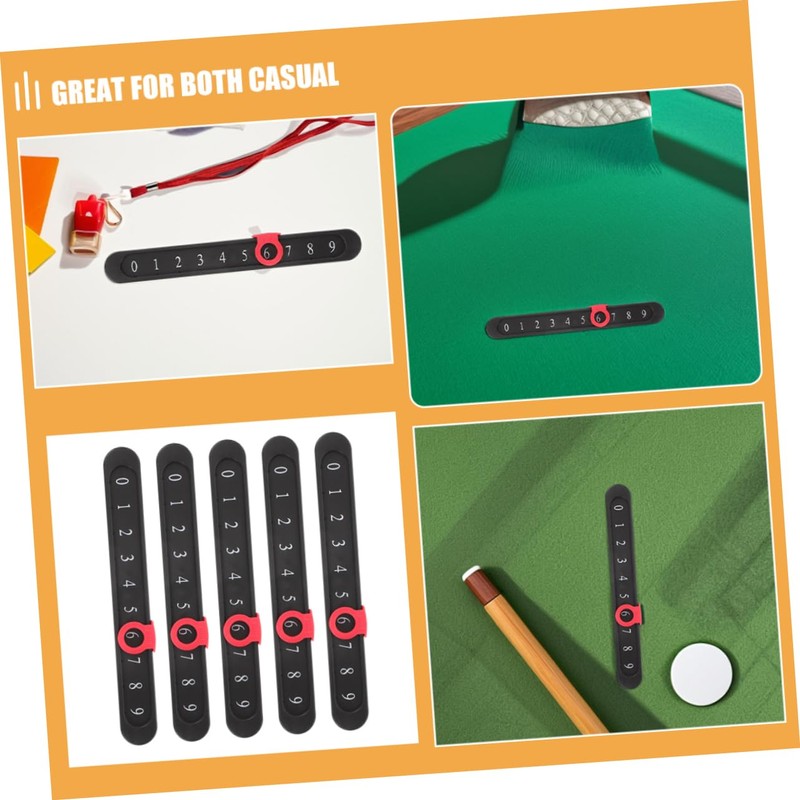 WOONEKY 5pcs Sleek Design Plastic Foosball Scoreboard Mini Game Indicator