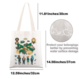 G2TUP Macrodata Refinement Tote Bag Mark & Helly & Dylan & Irving Gifts Macrodata Refinement Gifts Innie & Outie Shoulder Bag (4people TG CA)